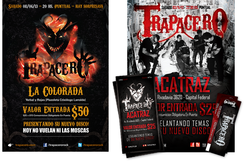 Trapacero - Afiches, flyer y entrada