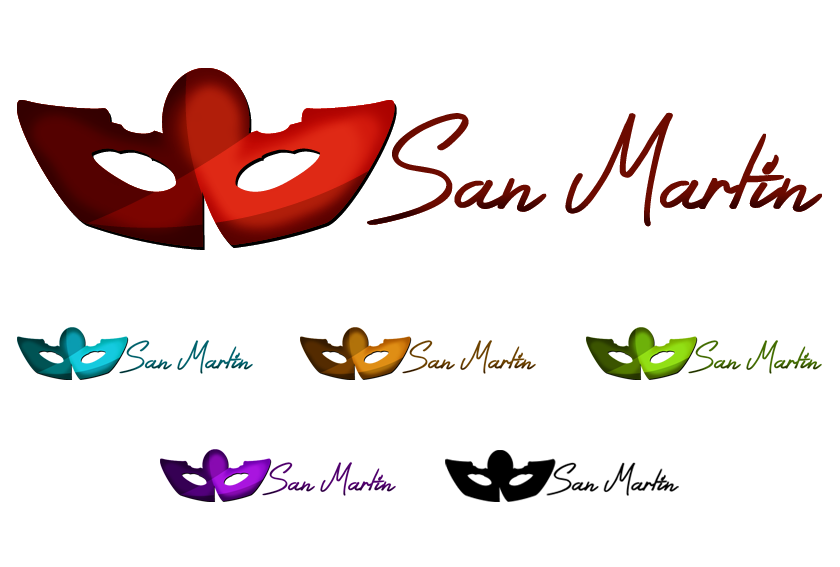 Teatro San Martín - Variables cromáticas del logo